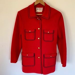 Beautiful women’s vintage carnaby1960s button up wool jacket